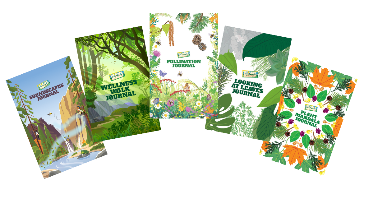 Covers images of Plant Heroes journals